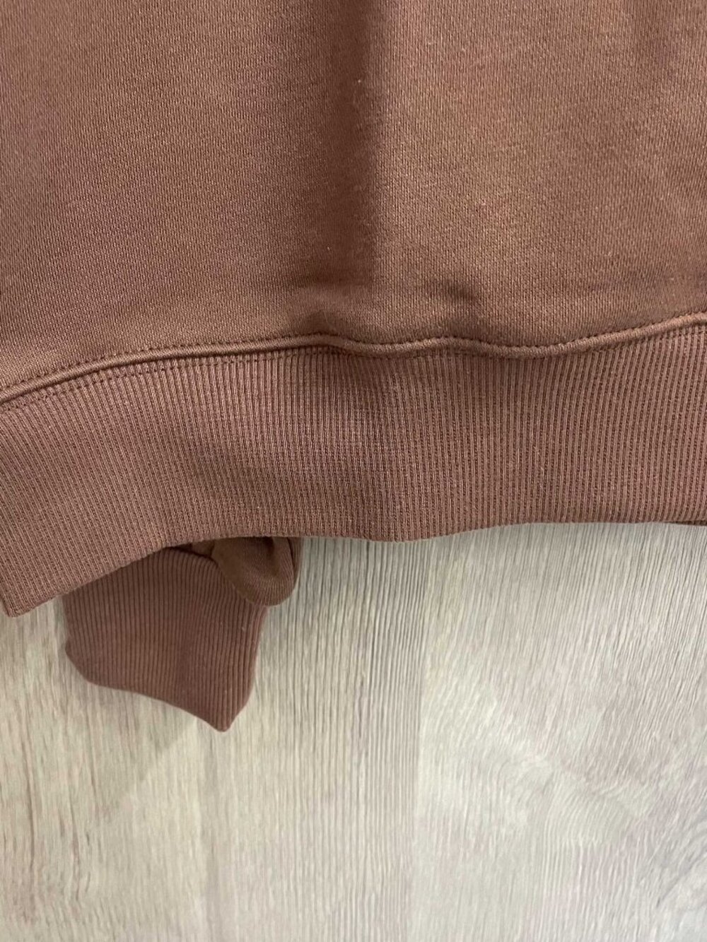 Parke Brown White Varsity Mock Neck Sweatshirt - Picture 8 of 8